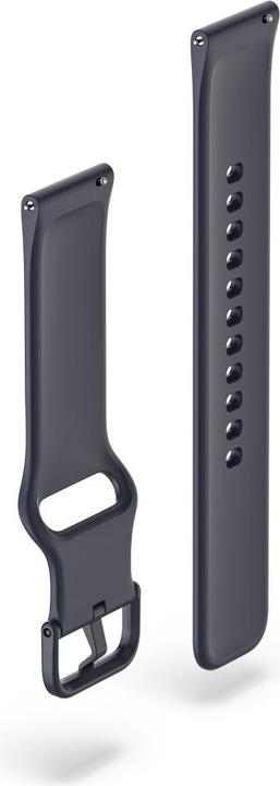 Actual product image Hama Armband zum Wechseln für Smartwatch 6010, Silikon, Blau (22 mm, Silicone, Stainless steel)