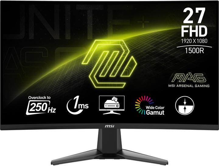 Immagine prodotto MSI MAG 27C6X display PC 68,6 cm (27") 1920 x 1080 pixel Full HD LCD Noir (1920 x 1080 pixel, 27")