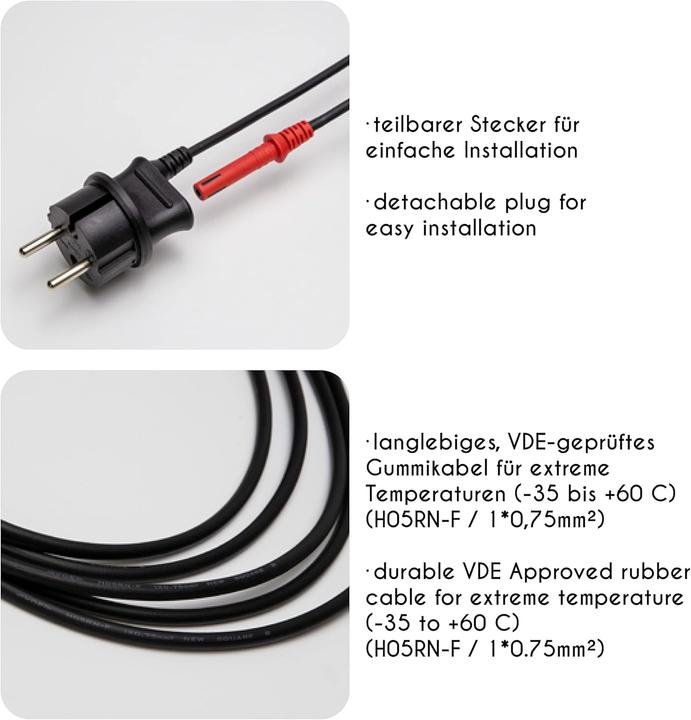 Image du produit Hellum Guirlande lumineuse bougie à tige 30 bougies claires pour l'extérieur tige/câble vert 32m ivoire (32 m)