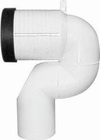TOTO Drain bend for floor drain with wall clearance, white