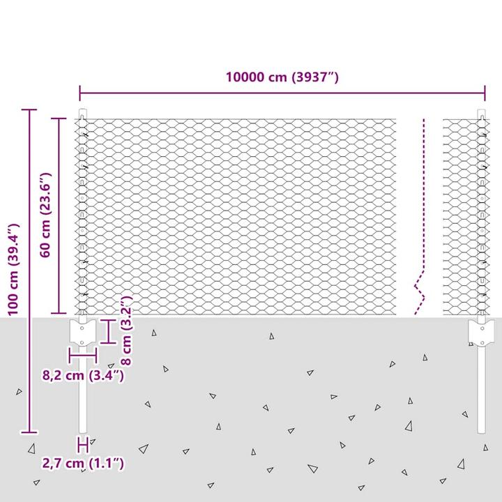 Produktbild vidaXL Aussenbarriere