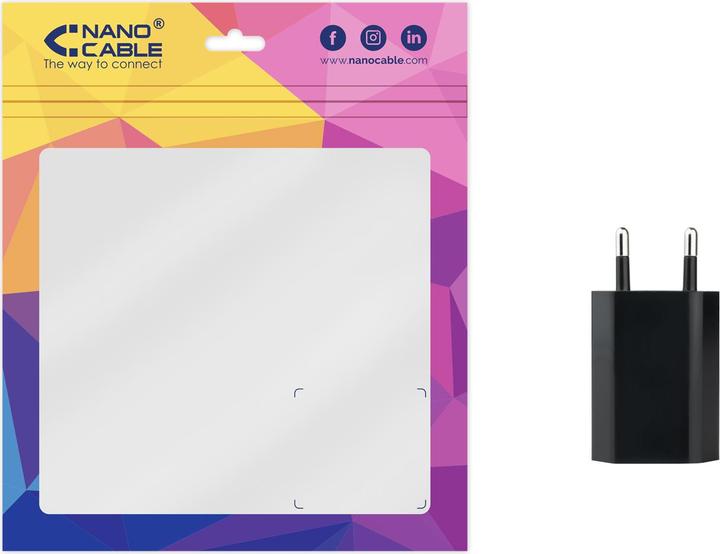 Produktbild Nanocable USB-Ladegerät 10.10.2002 5W Schwarz (5 W, 1 Port)