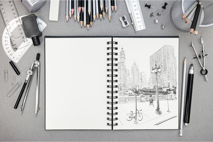 Produktbild Clairefontaine Trockene Techniken (A4, Harter Einband)