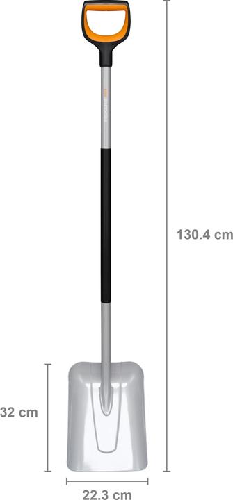 Immagine prodotto Fiskars Pala per sollevare e spostare materiale sfuso e neve, Lunghezza: 130 cm, Borsta rinforzato