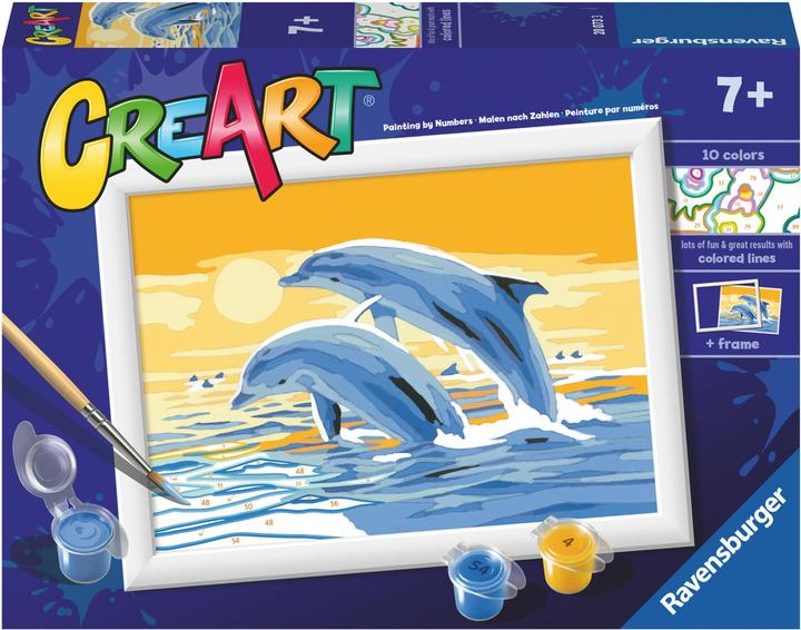 Produktbild Ravensburger CreArt Delightful Dolphins