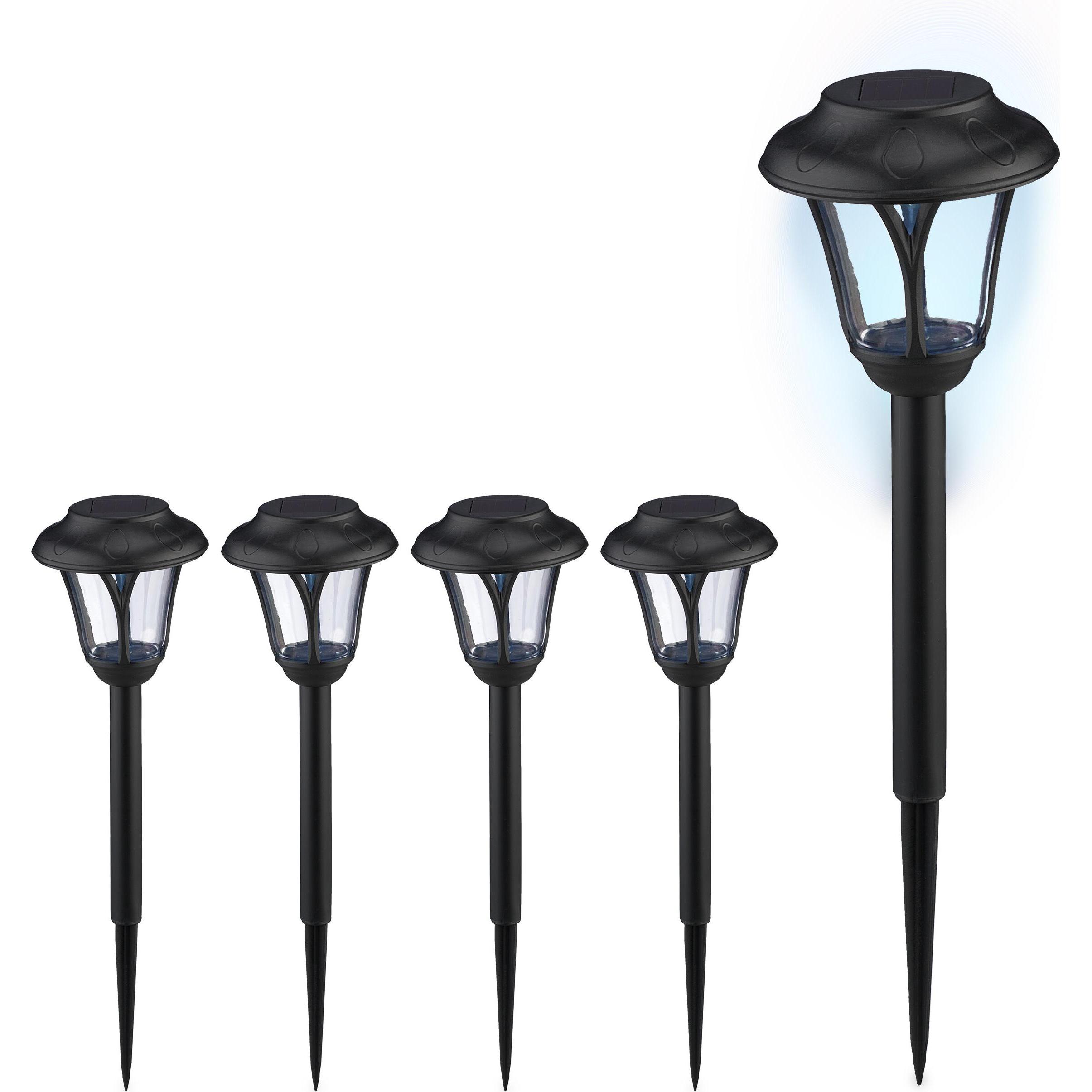 Relaxdays, Gartenbeleuchtung, Solarlampen-Set (IP44)