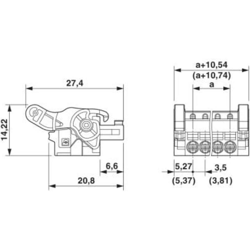 Thumbnail - Phoenix Contact Buchsengehäuse-Kabel Polzahl Gesamt 18 Rastermass: 3.5 mm 1817398 1 St., Elektronikkabel + Stecker, Grün