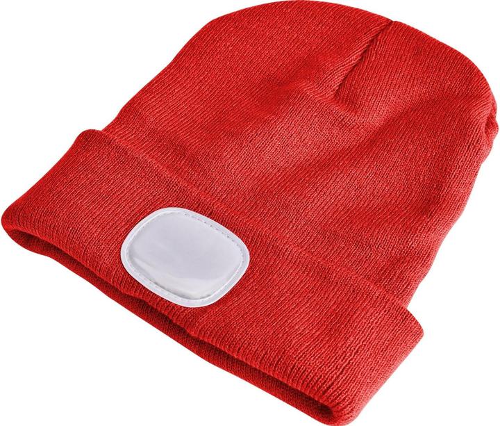 Produktbild Sixtol Cap mit Stirnlampe 180lm, wiederaufladbar, USB, Universalgrösse, Baumwolle/PE, rot (180 lm)