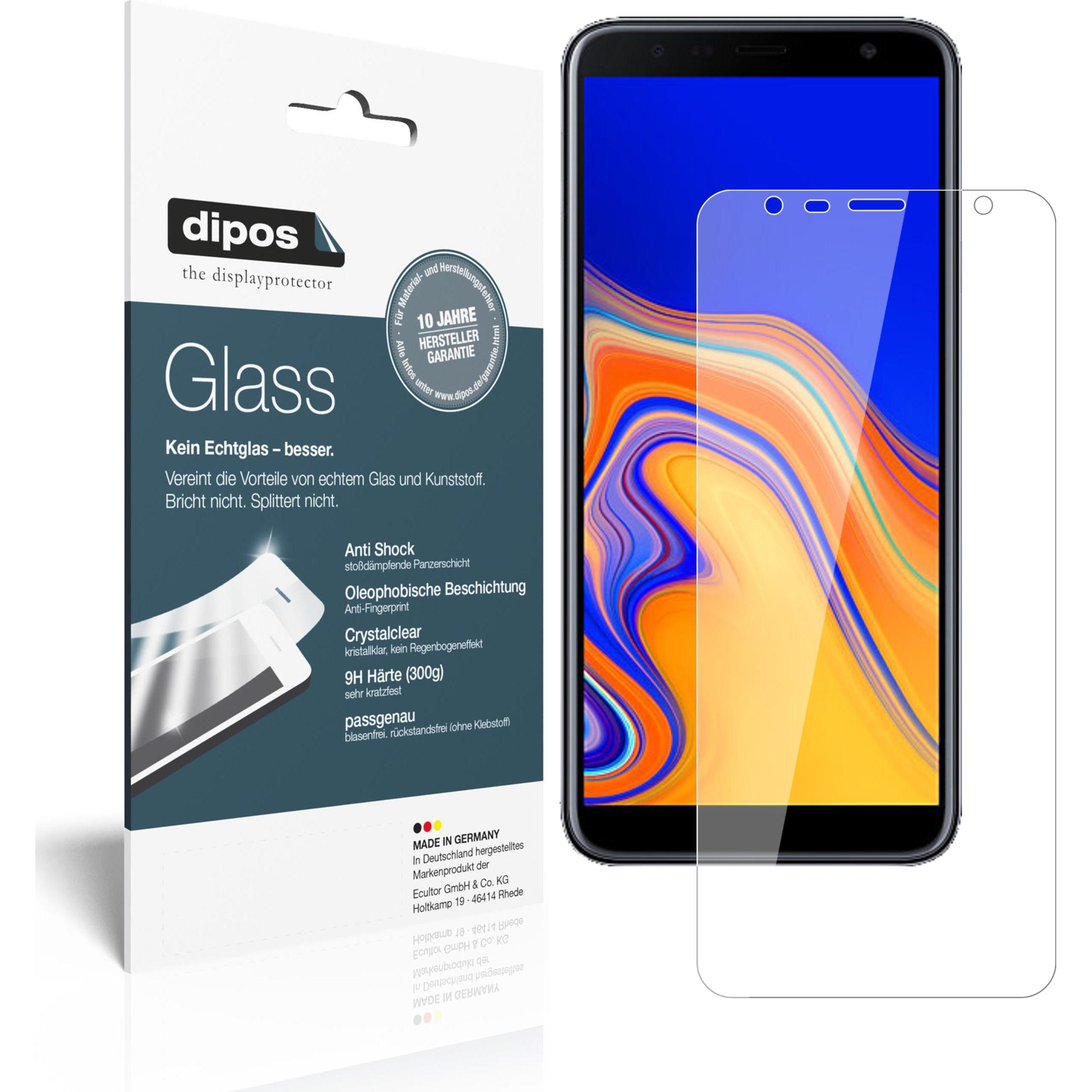 Dipos Displayschutz Anti-Shock (1 Stück, Samsung Galaxy J4+), Smartphone Schutzfolie, Transparent