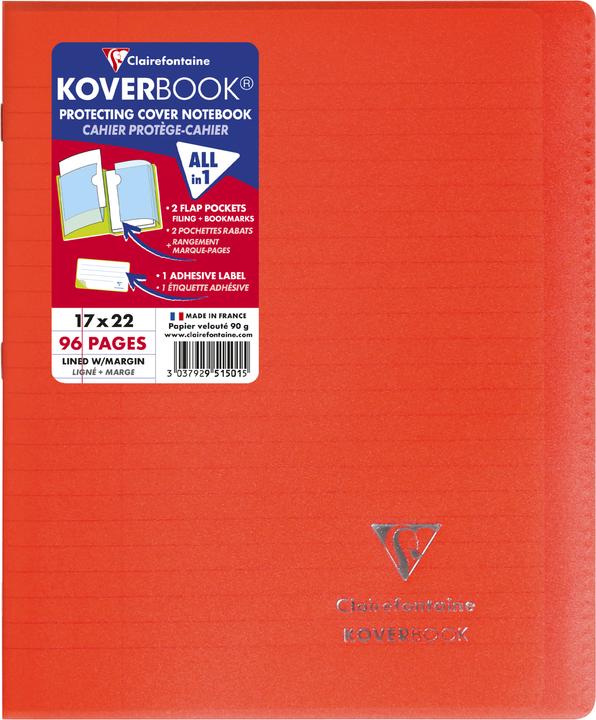 Image du produit Clairefontaine Koverbook (À rayures, Couverture rigide)