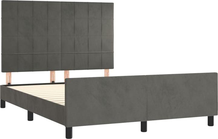 Image du produit vidaXL Bettgestell mit Kopfteil (140 x 190 cm)