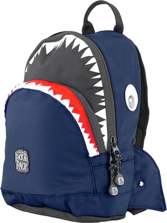Actual product image Pick & Pack Shark Shape Backpack (22 x 31 x 11 cm) - Navy