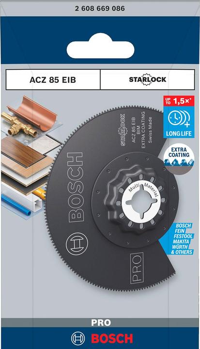 Actual product image Bosch Professional Zubehör PRO ACZ 85 EIB Blade for multifunction tools, 85 mm