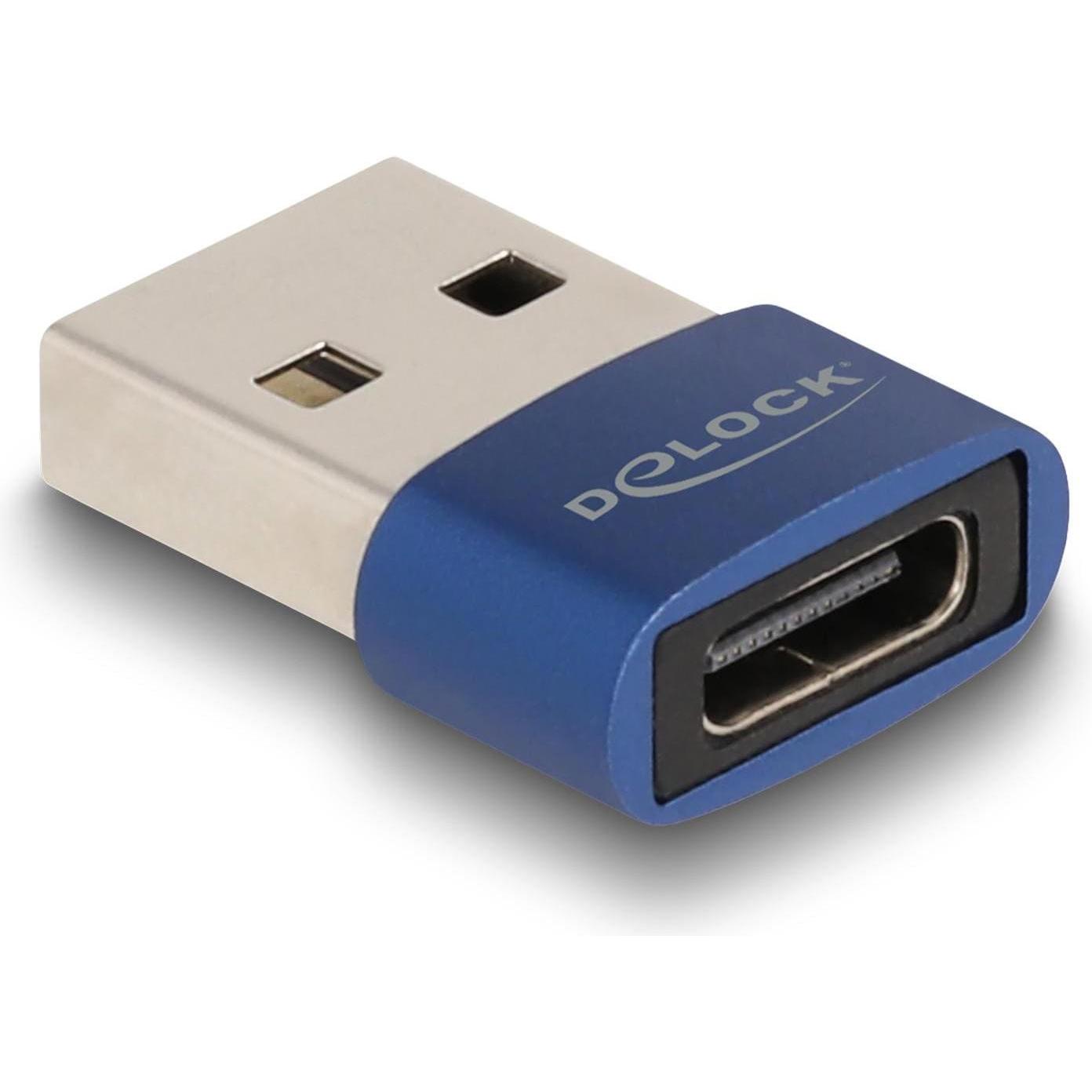 Delock USB Typ-A zu (USB-A, 1.50 cm), Data + Video Adapter, Blau
