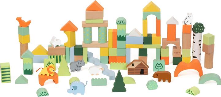 Classic World Holzklötze Wald 100-teilig