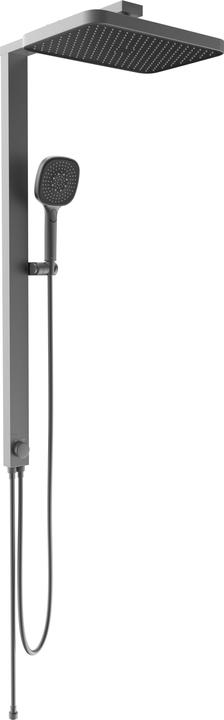 Produktbild Schütte Regendusche Bad LA PALMA Überkopfbrause-Set Graphit matt Duschsystem Regenbrause 60687