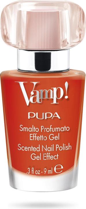 Pupa Milano Vamp! Pasteluitgave Stralend Koraal (111 Stralend koraal, Gel effect nagellak)