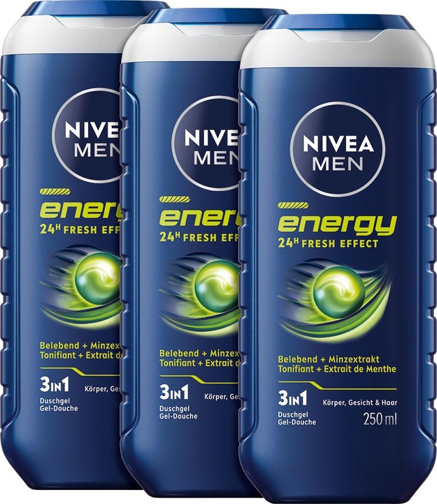 Actual product image NIVEA Energy Trio (750 ml)