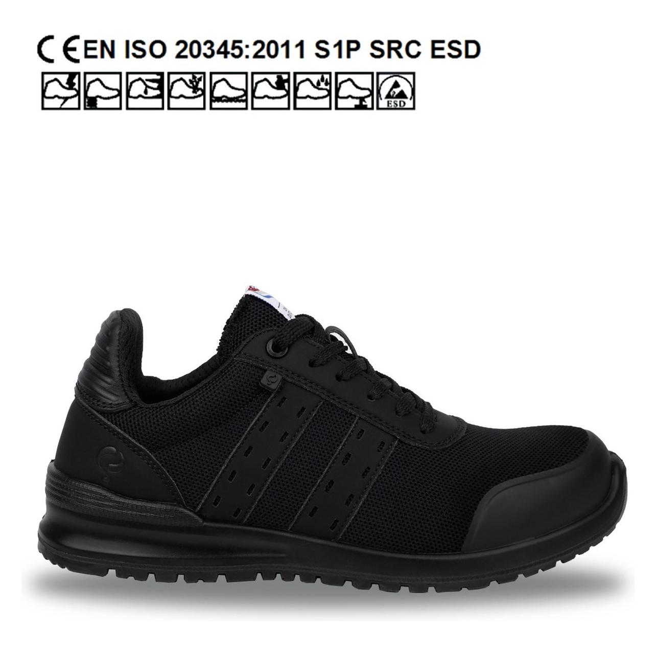 Quick, Werkschoenen, Schoen Sprint Dark QS0561 S1P - Schwarz - 45 (S1P, 45)