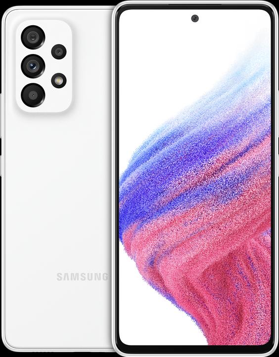Produktbild Samsung Galaxy A53 5G (256 GB, Awesome White, 6.50", Dual SIM, 64 Mpx, 5G)