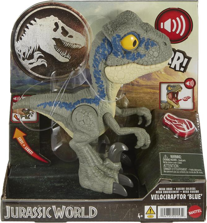 Immagine prodotto Jurassic World Mega Roar Velociraptor "Blu