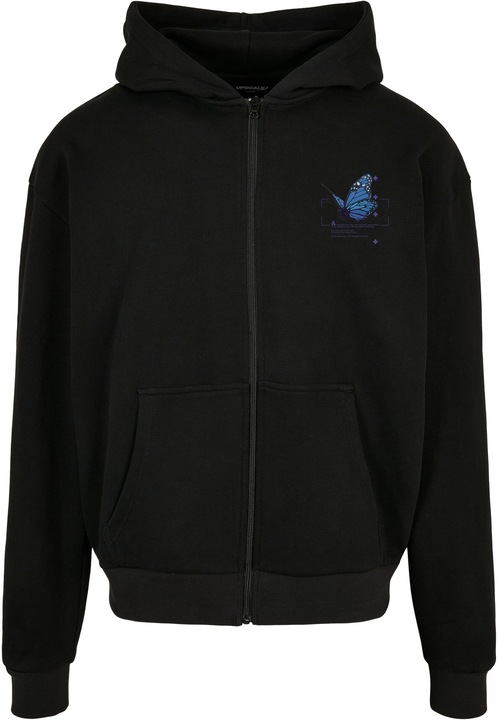 Actual product image Mister Tee Grid Head Butterfly Oversize Zip Hoody - 131379 (L)