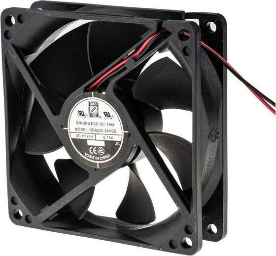 Produktbild RS PRO Lüfter 92x25mm 24Vdc (92.50 mm, 2x)