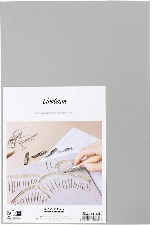 Produktbild Creativ Company Linoleum 20x30 cm - Grey (38211)