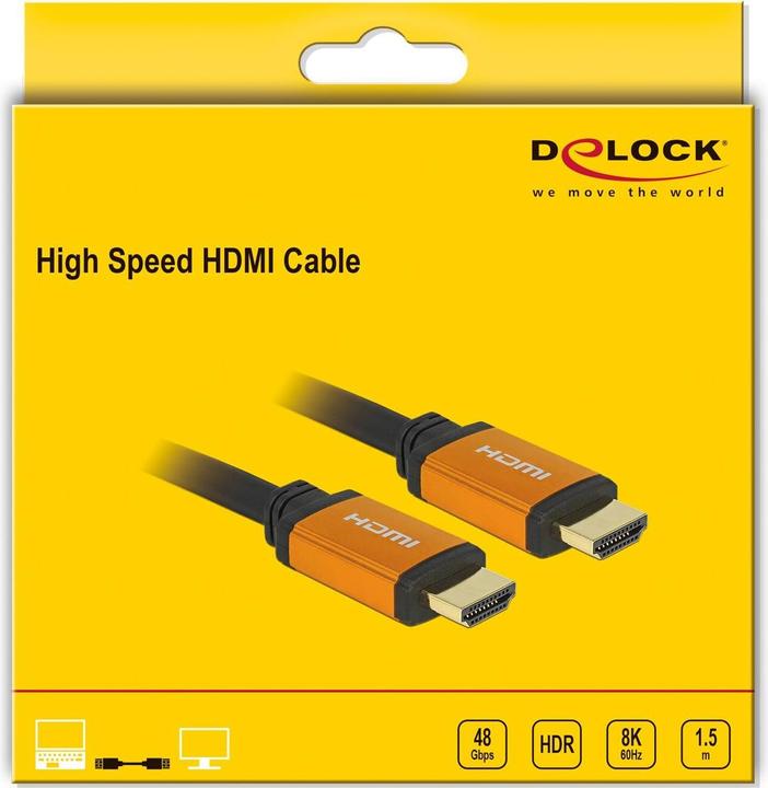 Produktbild Delock HDMI (Typ A) — HDMI (Typ A) (1.50 m, HDMI, 2.0a)