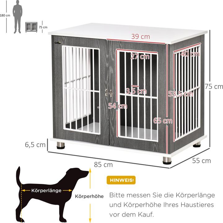 Actual product image PawHut Dog cage with table top (Dog house)