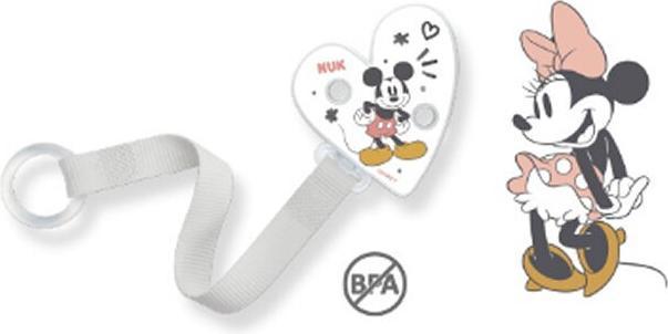 Produktbild NUK Disney Mickey Mouse Schnullerband, für alle Schnuller mit und ohne Ring, 1 Stück, weiss (1 x)