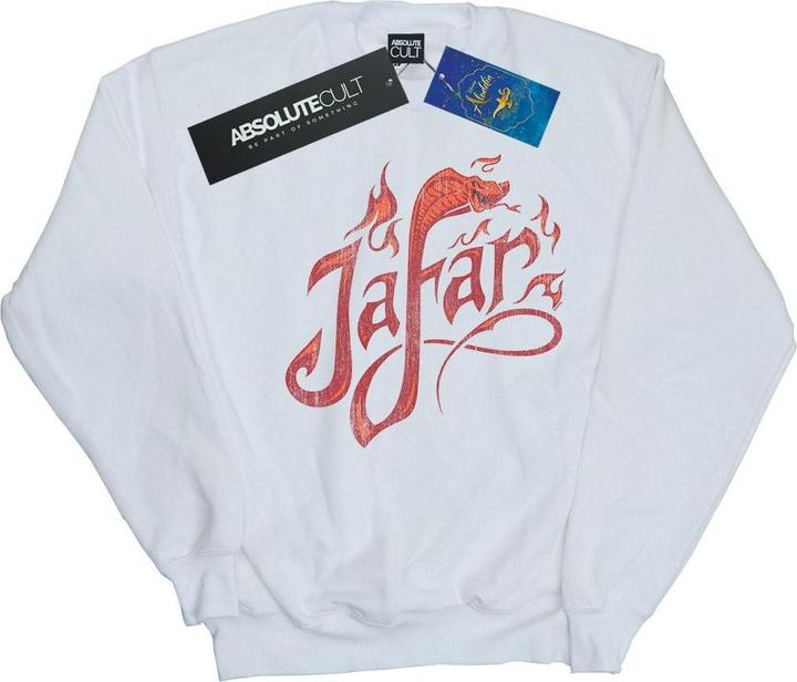 Actual product image Disney Mens Aladdin Movie Jafar Flames Logo Sweatshirt (5XL)