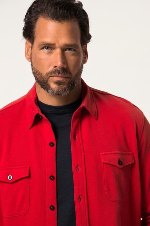 Immagine prodotto JP1880 Camicia dalla vestibilità moderna in felpa con maniche lunghe e colletto ad apertura inglese (3XL)