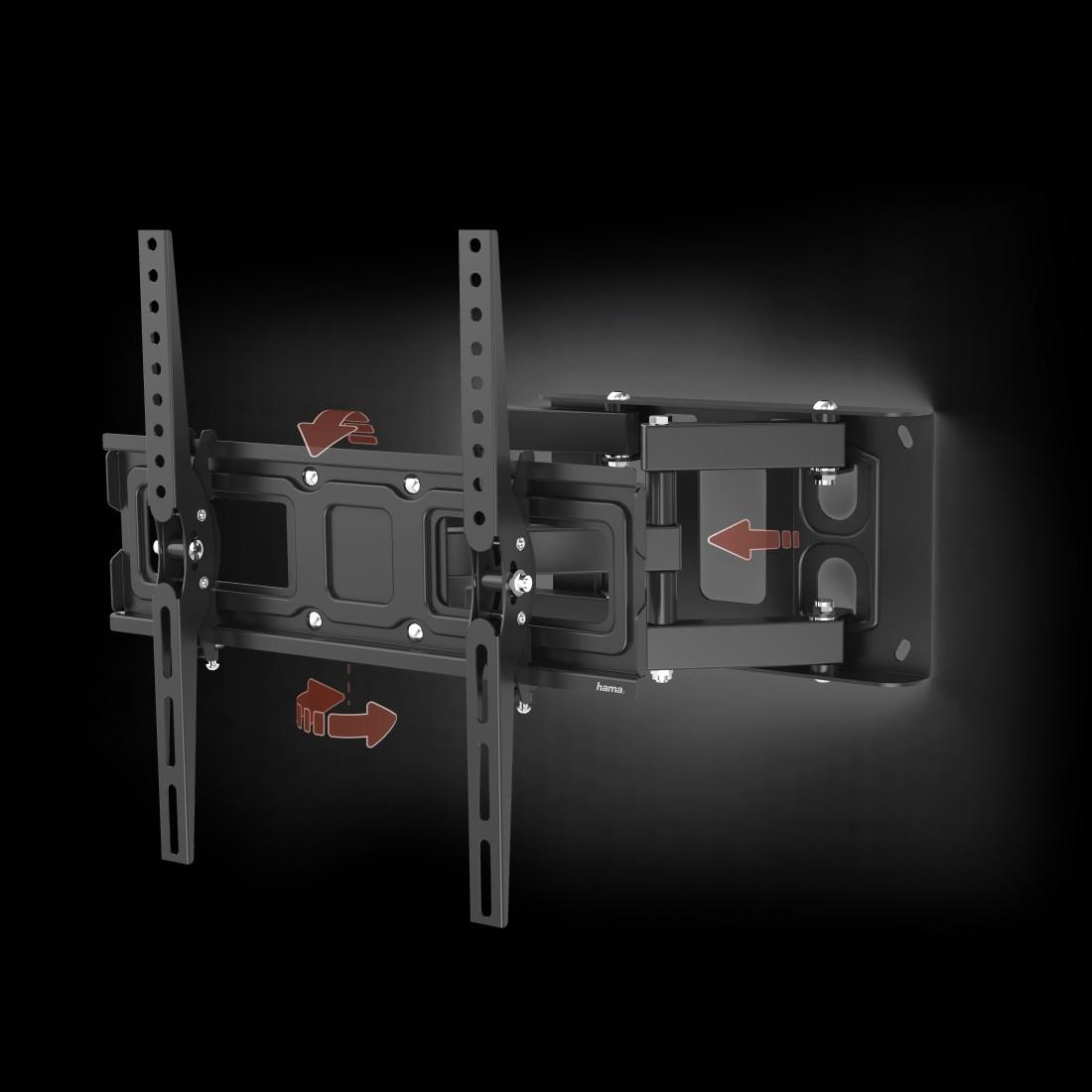 Thumbnail - Hama Fullmotion (Wand, 65", 40 kg), TV Wandhalterung, Schwarz