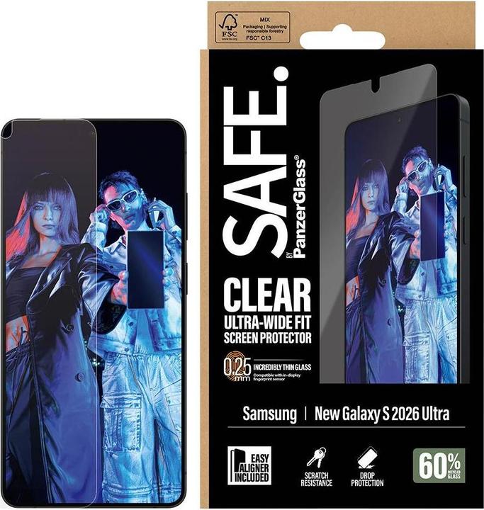 Actual product image PanzerGlass Safe. Display protection (1 pcs., Samsung Galaxy S26 Ultra)