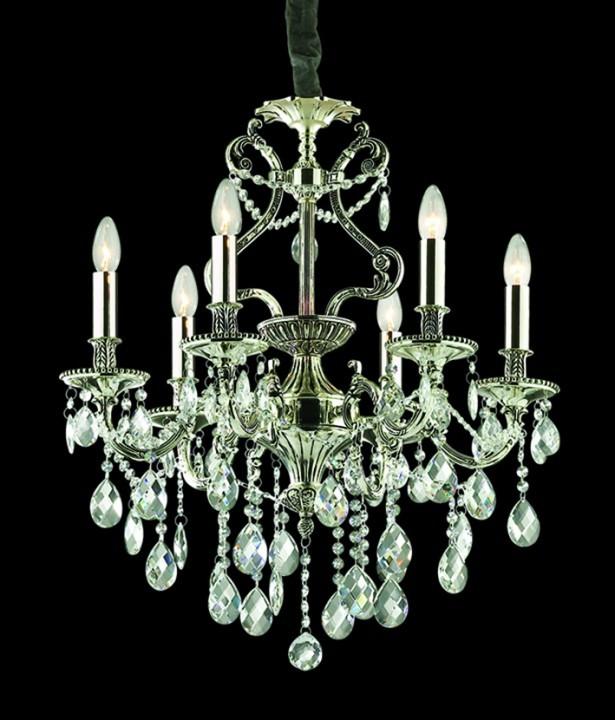 Image du produit Ideal lux GIOCONDA Suspension E14 6x ⌀620mm dimmable argent 044927 (E14)