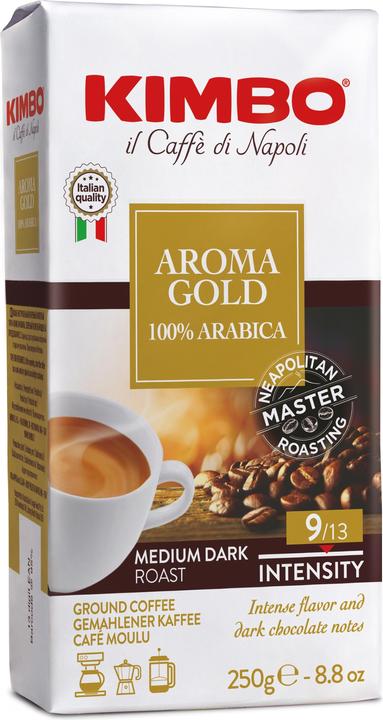 Kimbo Or (Torréfaction foncée, 250 g)