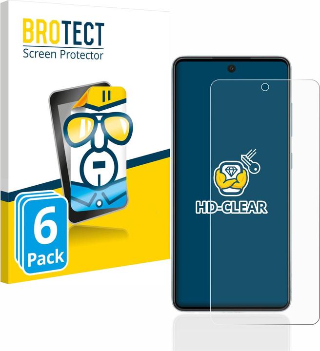 Produktbild BROTECT Schutzfolie Displayschutz Displayschutzfolie Folie Klar Transparent (6 Stück, Samsung Galaxy A52 5G)