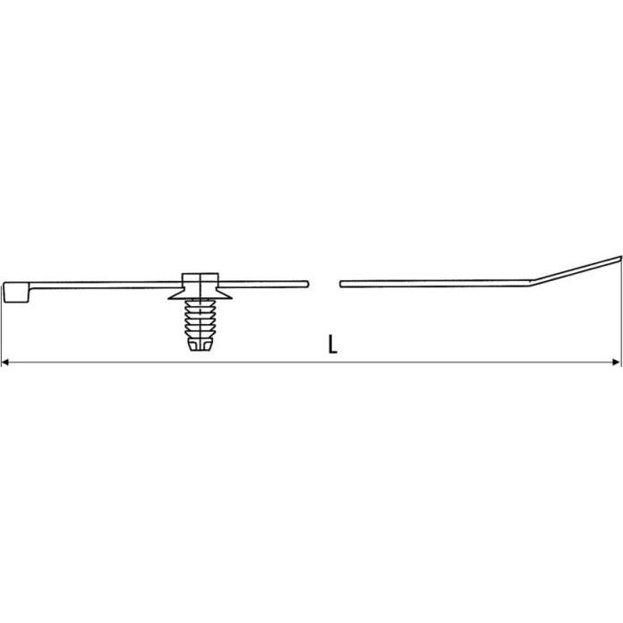 Thumbnail - HellermannTyton, Kabelbinder, T30RFT5 2 piece fir tree cable tie (Kunststoffkabelbinder, 150 mm, 500 Stk.)