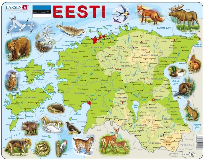 Produktbild Larsen Puzzle - Estland (physisch) (55 Teile)