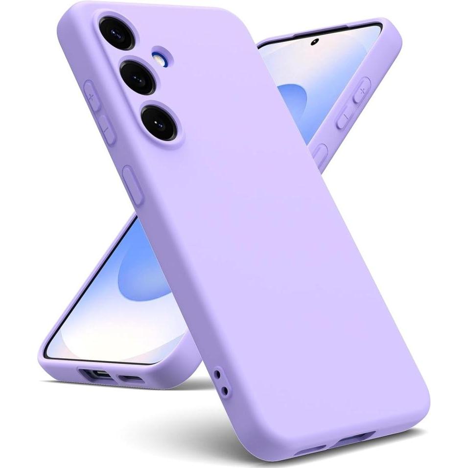 Screenguard Liquid Silicone Case Hülle (Samsung Galaxy S25), Smartphone Hülle, Violett