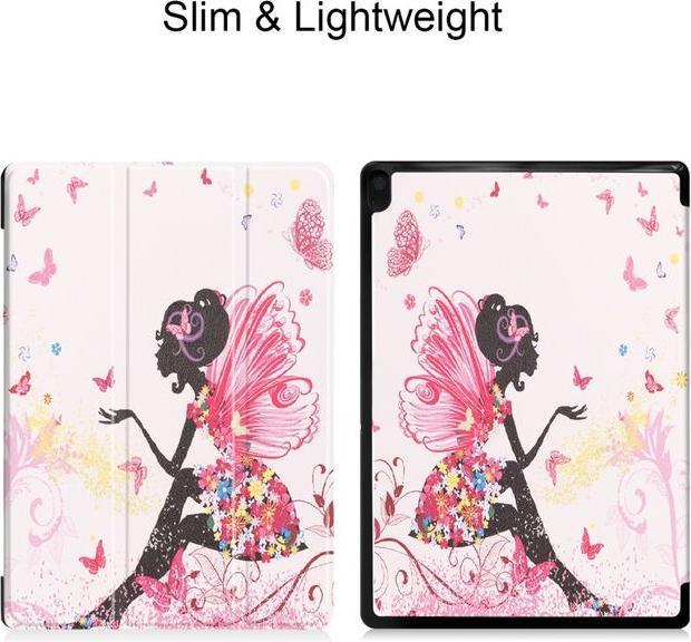 Actual product image MU Style Triple folding cover with pattern (Lenovo Tab E10)