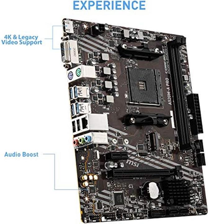 Image du produit MSI A520M-A Pro (AM4, AMD A520, mATX)