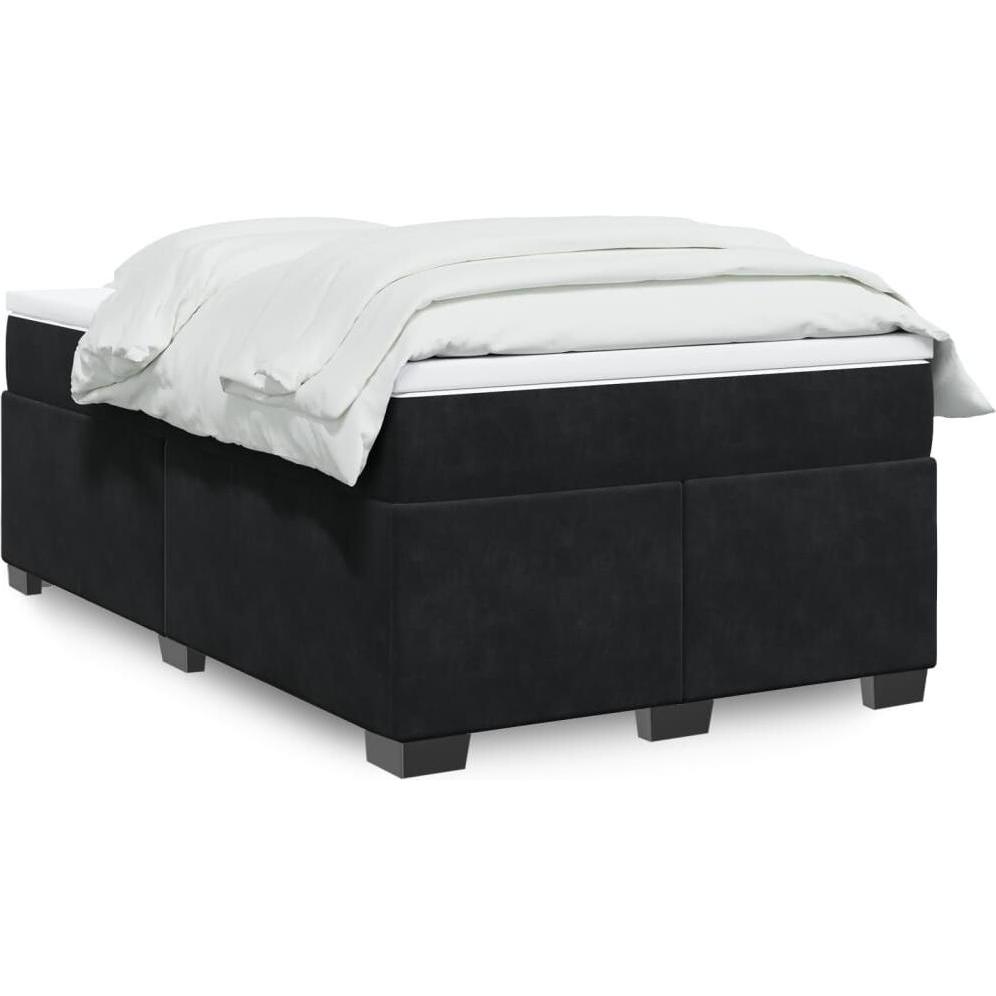 VidaXL, Bett, Bo x springbett mit Matratze 120 x 200 cm Samt (120 x 200 cm)