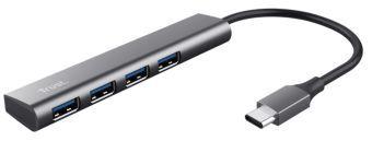 Productafbeelding Trust HALYX 4-POORTS USB-C 3.2 GEN1 HUB (USB-C, 4 ports)