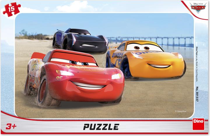 Produktbild Dino Puzzle Cars 3: Rennen 15 Teile (15 Teile)