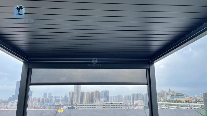 Immagine prodotto Spa Solutions Pergola in alluminio SkyMotion LED 3m x 4m (400 cm, 300 cm)