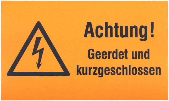 Dehn WuH sign Attention! Grounded and short- 700056