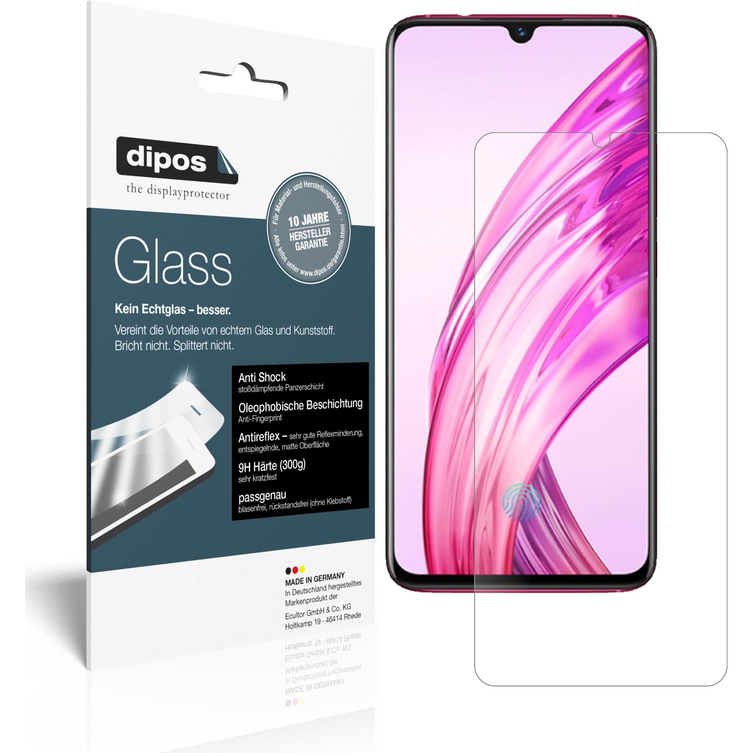 Dipos Displayschutz Anti-Shock (2 Stück, Vivo X23), Smartphone Schutzfolie, Transparent