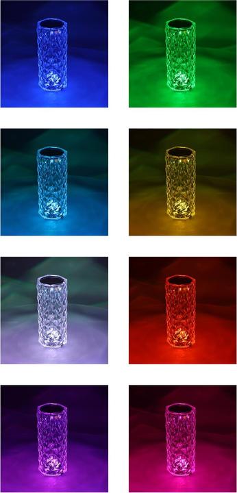 Produktbild Cepewa LED Tischlampe Kristall